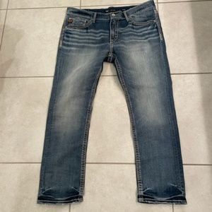 Jake Straight Regular Fit Stretch Jean - Medium Blue - 38/30